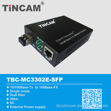 Optical Fiber Managed Media Converter 10/100m with Snmp